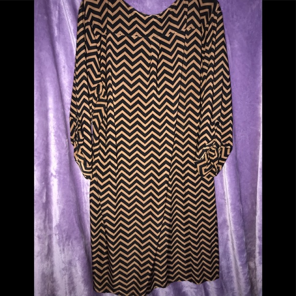 Tacera Women’s Chevron Dress - Picture 2 of 4